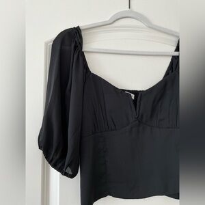 NWT Abercrombie & Fitch Black Blouse